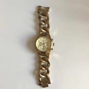 MK Gold braided watch